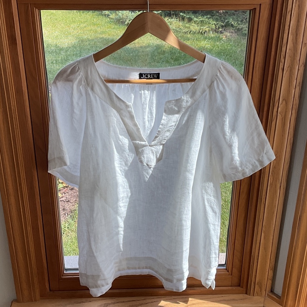 J. Crew Women's Crisp White Blouse